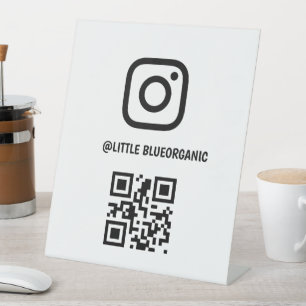 Instagram Voetstuk Bord Uw Instagram Naam Reclamebord Met Voetstuk