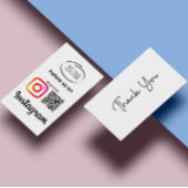 Instagram Volg ons QR-code Dank u Visitekaartje