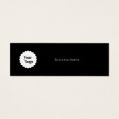 Instagram Volg ons QR code zwart Mini Visitekaartjes (Voorkant)