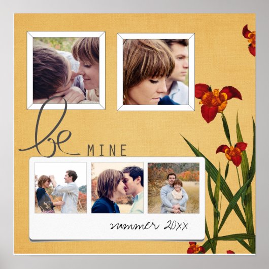 instagramkoppeling fotocollage poster (Voorkant)