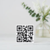 Instagrampictogram en QR-code visitekaartje (Staand voorkant)