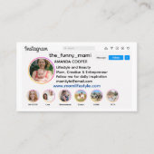 Instagramstijl Visitekaartje (Voorkant)