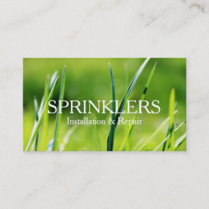 Installatie en reparatie van het sprinklersysteem visitekaartje