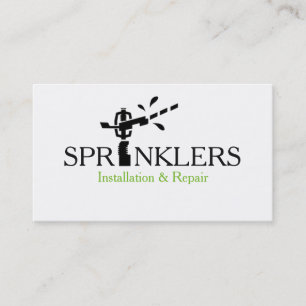 Installatie en reparatie van het sprinklersysteem visitekaartje