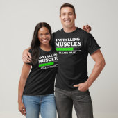 Installatie Muscles Loading Please Wait Men Funny T-shirt (Unisex)