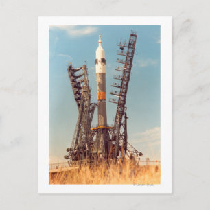 Installatie van Soyuz Spacecraft op Baikonur Briefkaart