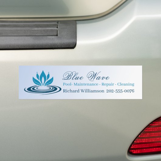 Installatie van waterelementen bumpersticker (Op auto)
