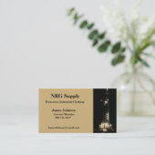 Installation de Lit de cartes de visite d'huile et (Debout devant)