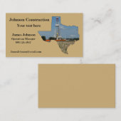 Installation le Texas de cartes de visite d'huile (Devant / Derrière)