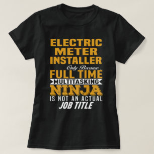 Installer van de elektrometer t-shirt