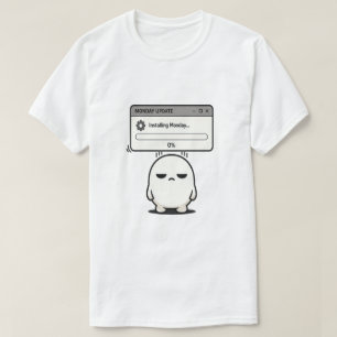 Installeren maandag 0% update - Grappig Schattig T-shirt