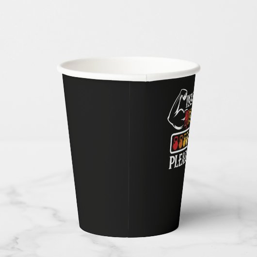 Installing Muscles Please Wait Funny Gym Workout Papieren Bekers (Rechts)