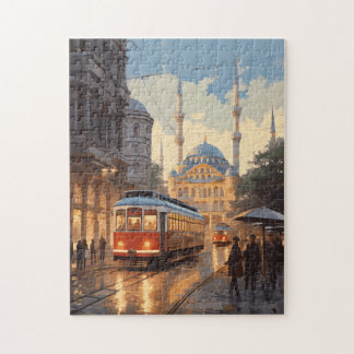 Instanbul Turkije Reizen Kunst Vintage puzzel