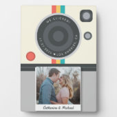 Instant Camera Couple Photo Unique Wedding Fotoplaat (voorkant)