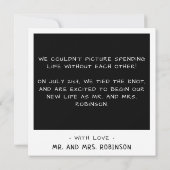 Instant Camera Foto Retro Wedding Aankondiging (Achterkant)