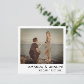 Instant Camera Foto Retro Wedding Kaart (Staand voorkant)