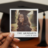 Instant Camera Photo Retro Graduation Aankondiging