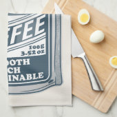 Instant Coffee pop Art Illustratie Theedoek (Quarter Fold)