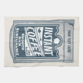 Instant Coffee pop Art Illustratie Theedoek (Horizontaal)