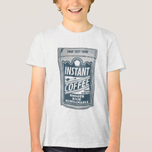 Instant Coffee pop Art Illustratie Tri-Blend Shirt