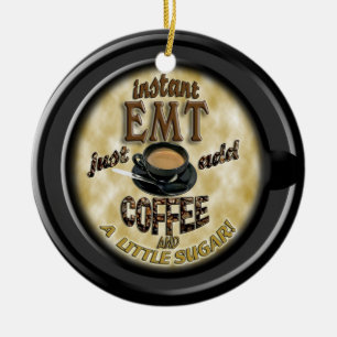 INSTANT EMT TOEVOEGEN COFFEE CHRISTMAS ORNAMENT EM