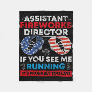 Instant Fireworks Director als u 4th O ziet draaie Fleece Deken