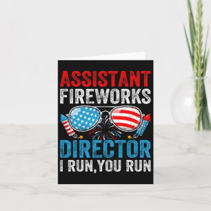 Instant Fireworks Director Funny 4 juli Mannen Wo Kaart