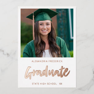 Instant Foto Wit 2 Afstudeer Uitnodiging