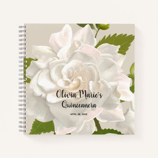 Instant Fotobericht Quinceañera Gastenboek Notitieboek (Voorkant)