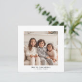 Instant fotogalerij witte rand feestdagenkaart (Staand voorkant)