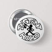 Instant Hobo_Hobo Man_Logo_ Ronde Button 5,7 Cm (Voorkant /achterkant)