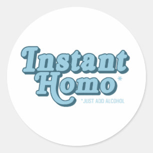 Instant Homo .png Ronde Sticker