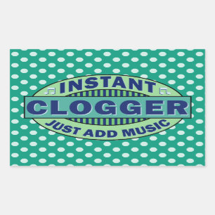 Instant-logger gewoon muziek toevoegen rechthoekige sticker