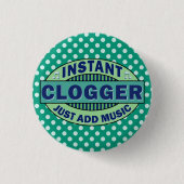 Instant-logger gewoon muziek toevoegen ronde button 3,2 cm (Voorkant)