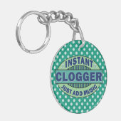 Instant-logger gewoon muziek toevoegen sleutelhanger (Voorkant Links)
