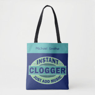 Instant-logger gewoon Muziekblauw toevoegen Aang Draagtas