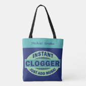 Instant-logger gewoon Muziekblauw toevoegen | Aang Draagtas (Achterkant)