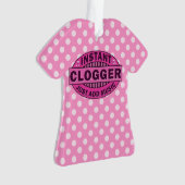 Instant logger voeg gewoon muziekroze toe ornament (voorkant)