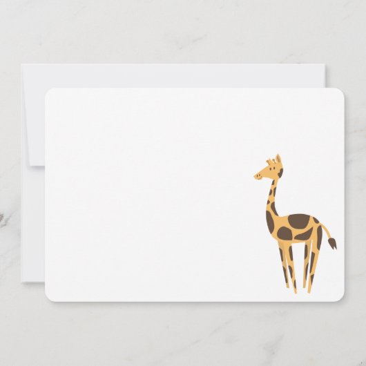 Instant Modern Neutral Aqeeqah Invitation Kaart (Achterkant)