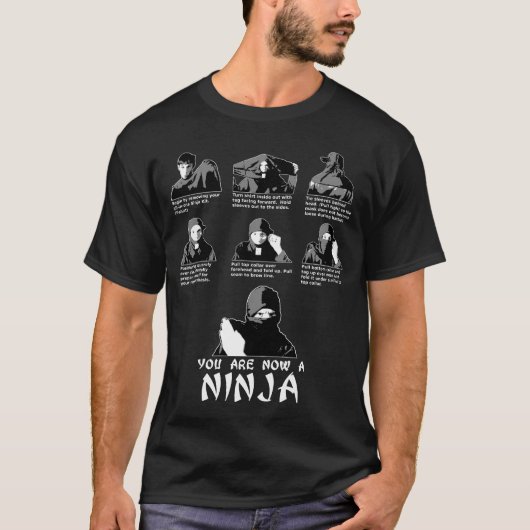 Instant Ninja Kit (inclusief instructies) T-shirt (Voorkant)