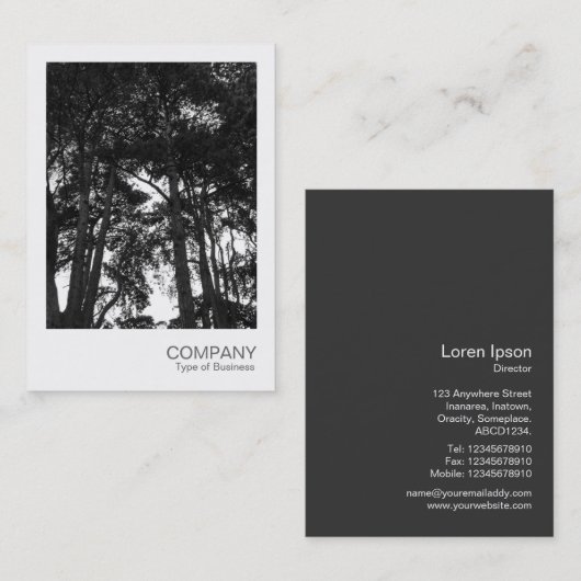 Instant Photo 032 - Tree Canopy Visitekaartje (Voorkant / Achterkant)