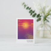 Instant Photo 034 - Sunrise Sunset Visitekaartje (Staand voorkant)