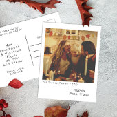 Instant Photo - Autumn Leaves Garland Herfst Feestdagenkaart