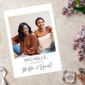 Instant Photo Be My Matron of Honor proposal Kaart