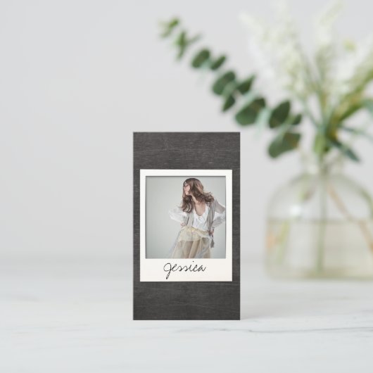 Instant Photo Card voor Acteurs, Bands Visitekaartje (Staand voorkant)