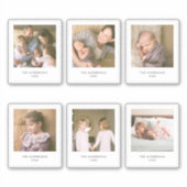 Instant Photo Style Square Multi Photo Sticker (Voorkant)
