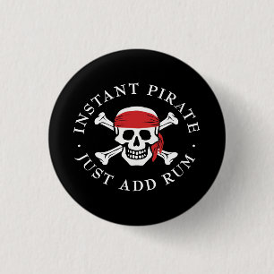 Instant Pirate Ronde Button 3,2 Cm