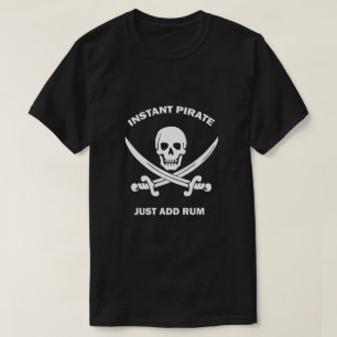 Instant Pirate: Rum Basic Black toevoegen T-shirt