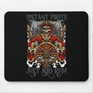 Instant Pirate Voeg Rum Halloween Cruise Pirat Muismat