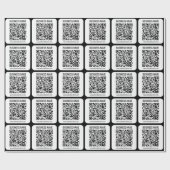 Instant QR-code (voer de URL van uw website in om  Cadeaupapier (Vlak)